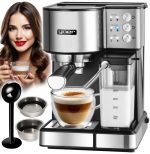 Ekspres do kawy Ciśnieniowy Automatyczny Yoer 20bar 1350W +Spieniacz Mleka