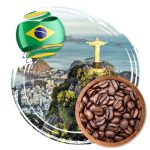 Kawa ziarnista 1kg BRAZYLIA Santos Świeżo Palona 100% ARABICA Tommy Cafe - obrazek 3