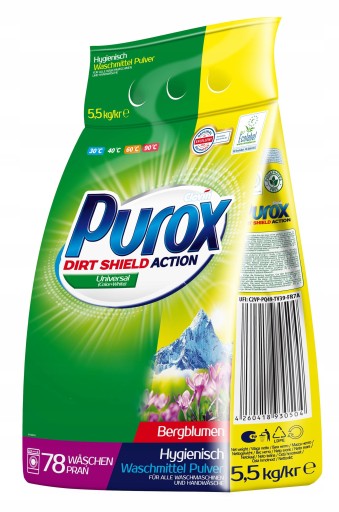 PUROX-PROSZEK-DO-PRANIA-5-5KG-UNIWERSALNY-FOLIA PUROX PROSZEK DO PRANIA 5,5KG UNIWERSALNY FOLIA - obrazek 1