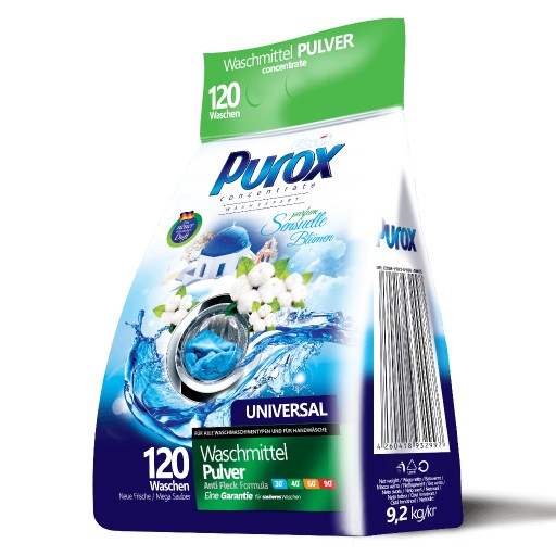 Perfumowany-proszek-do-prania-Purox-Universal-9-2-kg-w-folii Perfumowany proszek do prania Purox Universal 9,2 kg w folii - obrazek 1