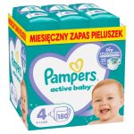 Pampers Active Baby 4 180 szt. 9-14 kg Pieluszki Miesięczny zapas