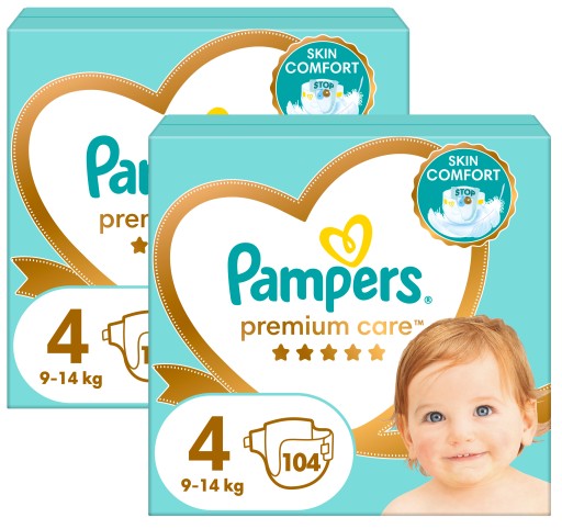 Pampers-Pieluszki-Premium-Care-4-Maxi-2x104-szt-1 Pampers Pieluszki Premium Care 4 Maxi 2x104 szt. - obrazek 1