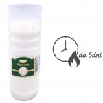 Wkłady Parafinowe do Zniczy Całoroczne Znicze 5 Dni 120h Opakowanie 12sztuk - obrazek 5