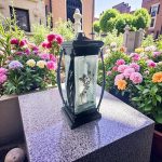 ZESTAW 2x ZNICZ SZKLANY 27CM RÓŻA ZNICZE NA CMENTARZ + GRATIS ZAPALARKA - obrazek 4