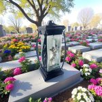 ZESTAW 2x ZNICZ SZKLANY 27CM RÓŻA ZNICZE NA CMENTARZ + GRATIS ZAPALARKA - obrazek 6