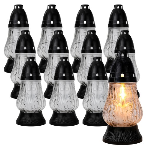 Znicz-szklany-na-grob-12-szt-duzy-bialy-lampion-19cm-z-wkladem-palenia-grob Znicz szklany na grób 12 szt duży biały lampion 19cm z wkładem palenia grób - obrazek 1